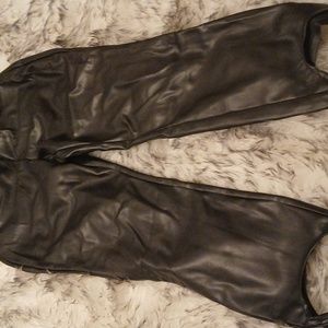 Leather leggings